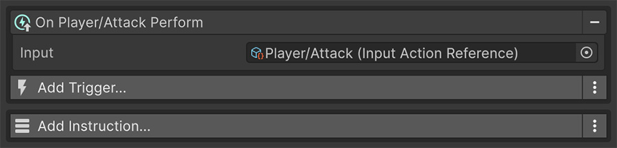 Event bound to a Unity Input Action