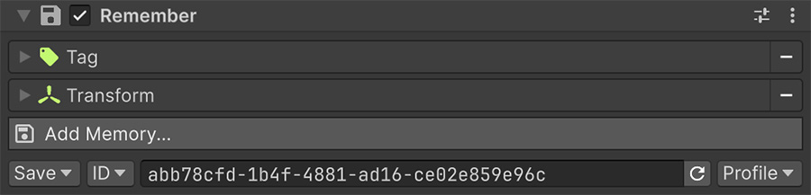 Remember component