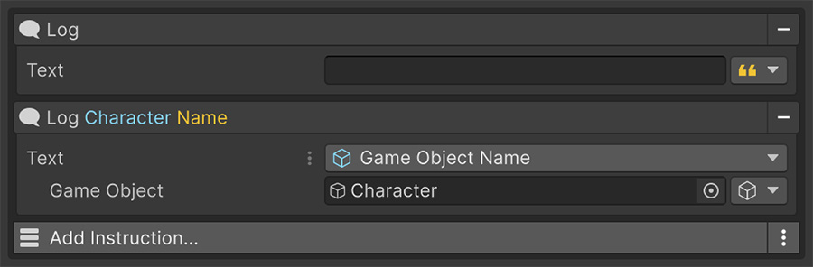 Event component with the same Instruction with different Signal values